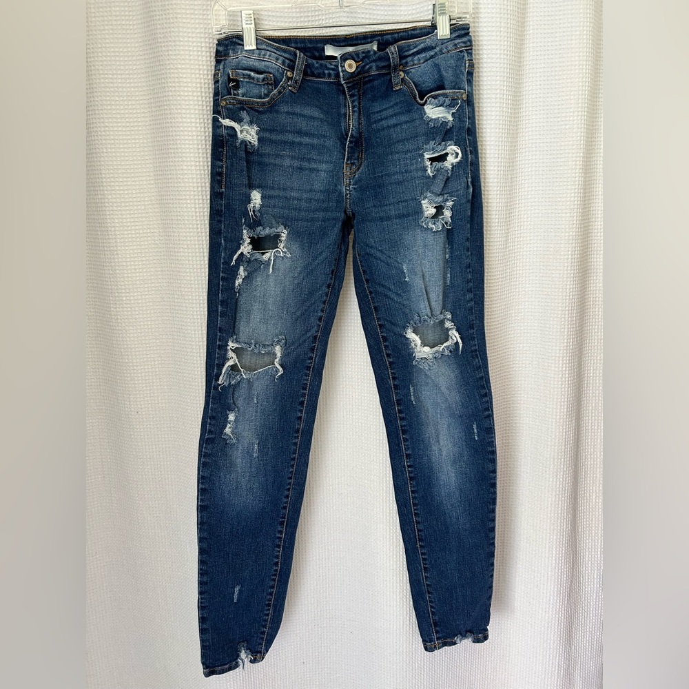 Kancan‎ Womens 9/28 Estilo distressed jeans